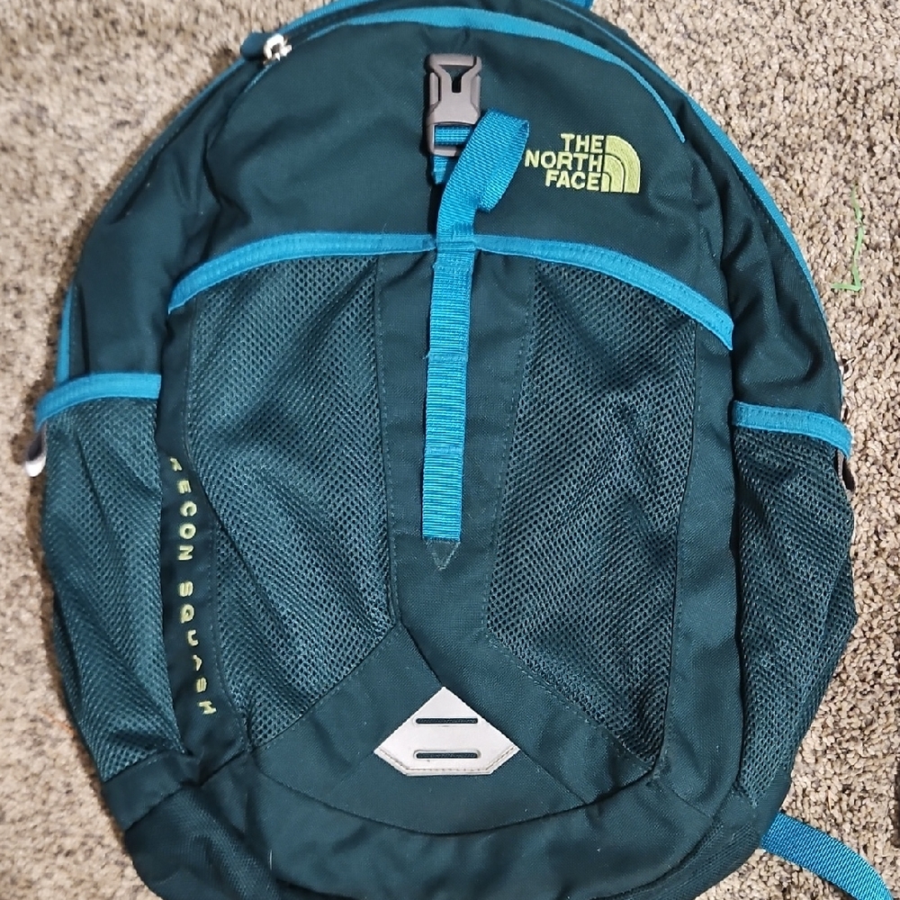 The North Face Blue Backpack with Padded Design